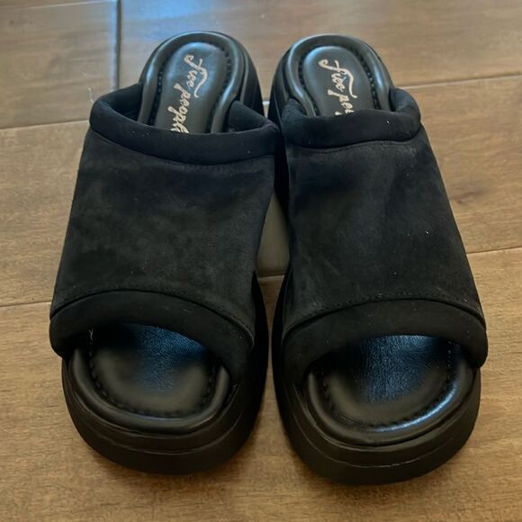 Free People Molly Suede Platform Sandals EU 38.5 US 8.5 - Picture 2 of 6
